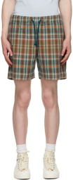 PS by Paul Smith Green Check Sports Shorts