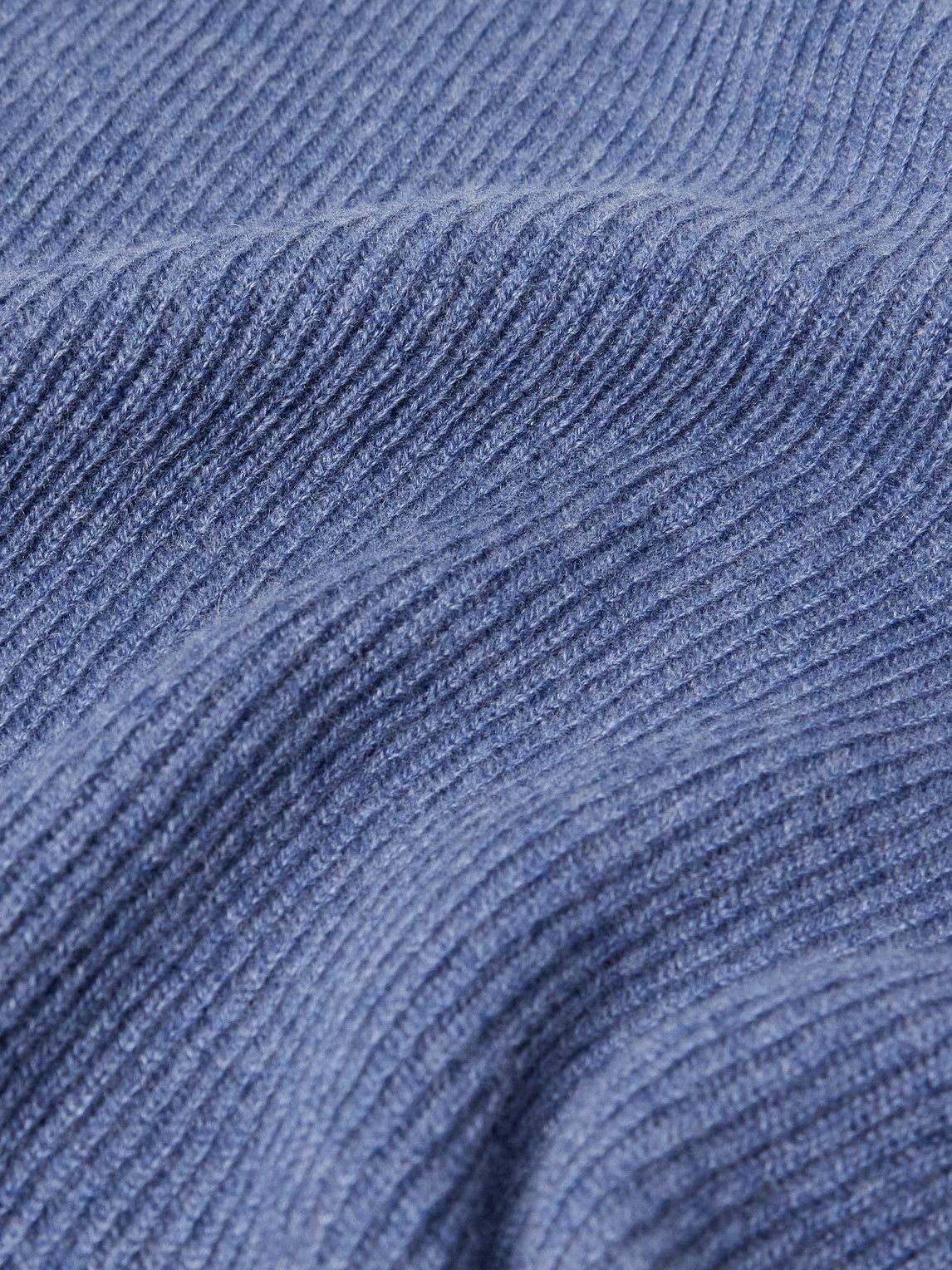 Peter Millar - Ribbed Cashmere-Blend Sweater - Blue