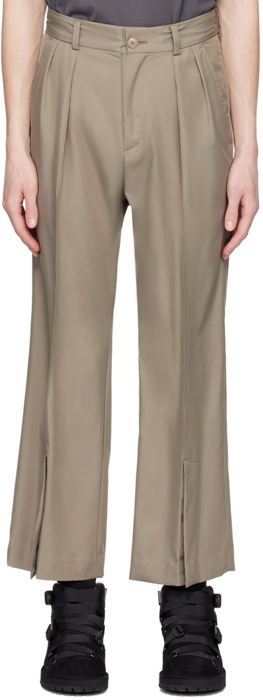 meanswhile Brown Blur Trousers