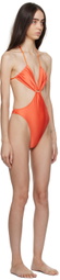 DOS SWIM SSENSE Exclusive Orange Kisa One-Piece