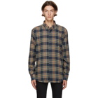 Naked and Famous Denim Navy Silk Flannel Easy Shirt