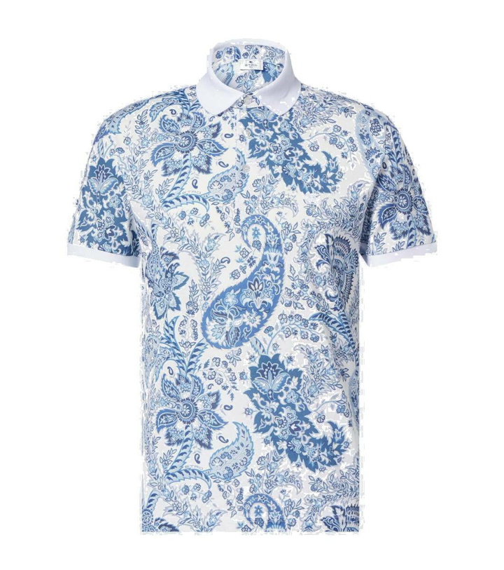 Photo: Etro Printed cotton polo shirt