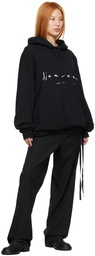 Ann Demeulemeester Black Cotton Hoodie