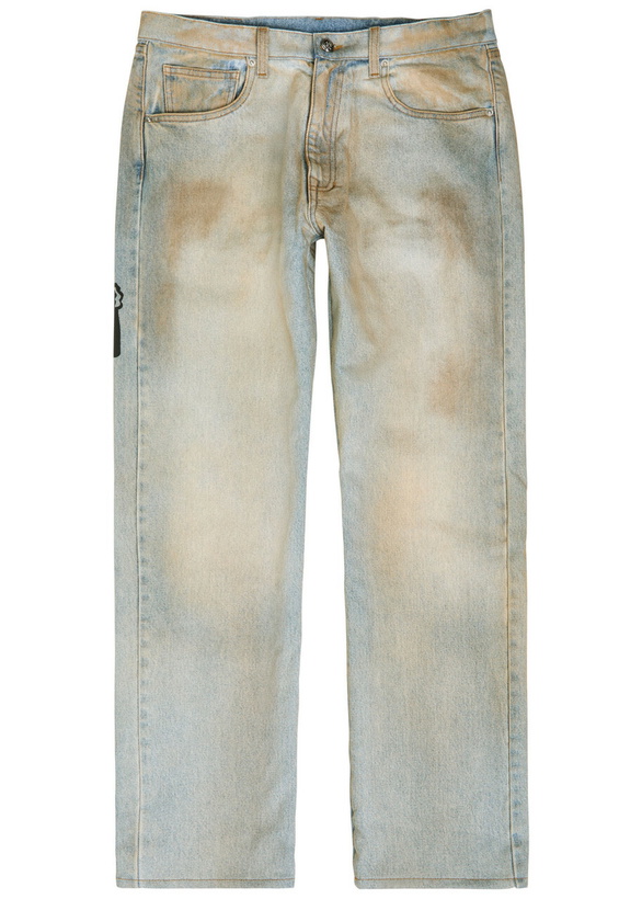 Photo: Warren Lotas Reaper Printed Straight-leg Jeans Light Blue