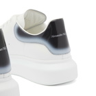 Alexander McQueen Men's Degrade Heel Oversized Sneakers in White/Black/Silver