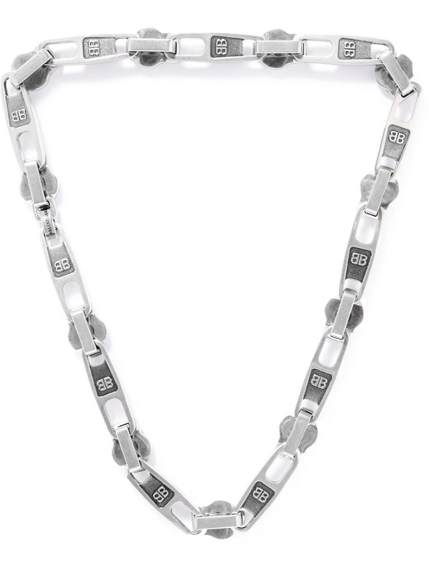 Photo: BALENCIAGA - Silver-Plated Necklace