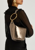 Chloe Bracelet Small Metallic Leather Shoulder bag - Metallic Silver - One Size