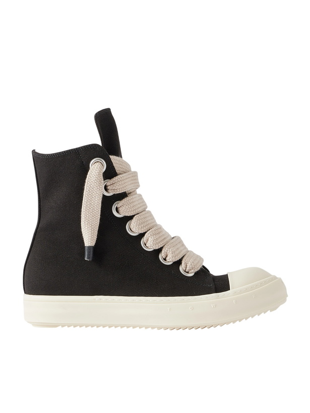 Photo: DRKSHDW by Rick Owens - Jumbolace Denim Sneakers - Black