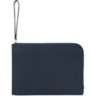 Valextra Navy Leather Portfolio