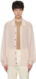 ATON Pink Super Kid Mohair Cardigan