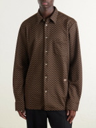 Wales Bonner - Doshi Button-Down Jacquard-Knit Shirt - Brown