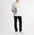 Dolce & Gabbana - Logo-Print Appliquéd Cotton-Jersey T-Shirt - White