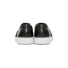 Prada Navy and Black Suede Slip-On Sneakers