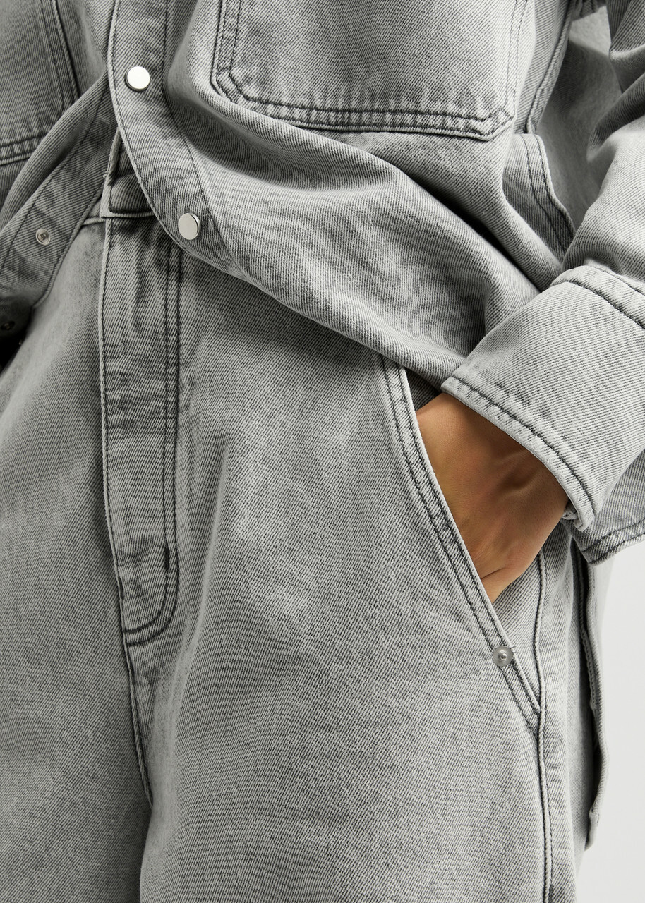 Petar Petrov Get Up Wide-leg Jeans Grey Light