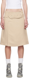 Burberry Beige Trench Midi Skirt