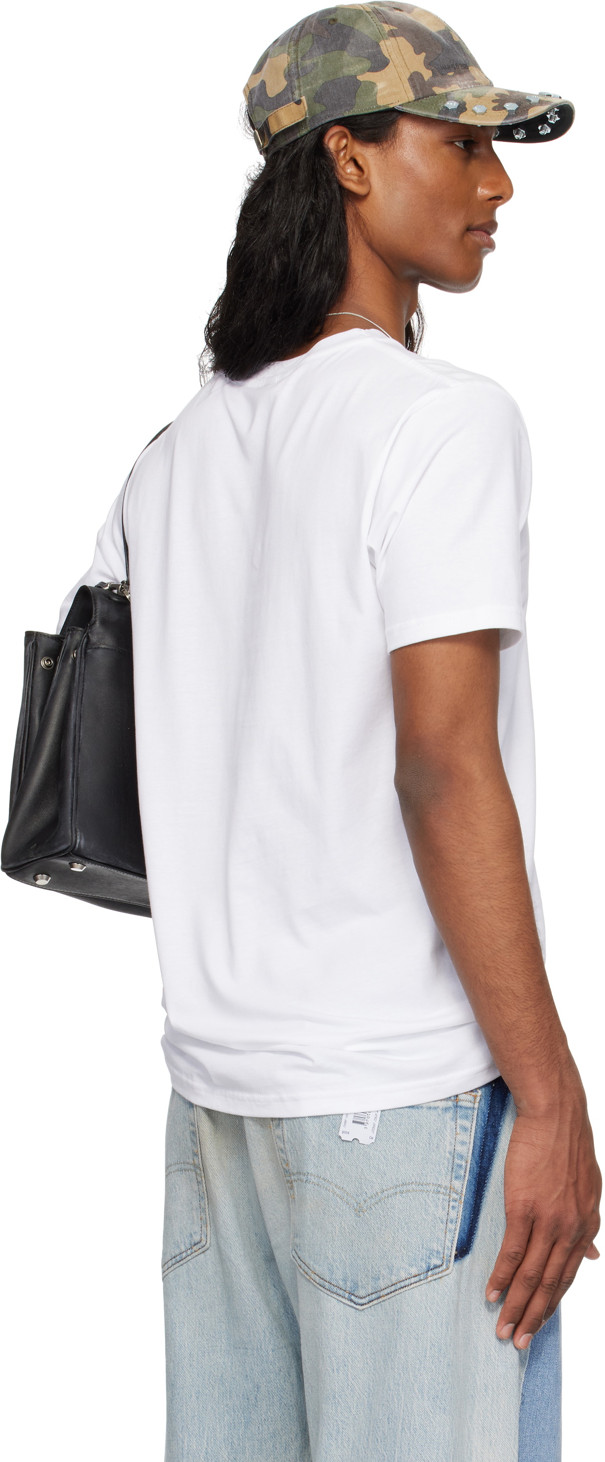 Ashley Williams SSENSE Exclusive White Embossed Gun Danny T-shirt