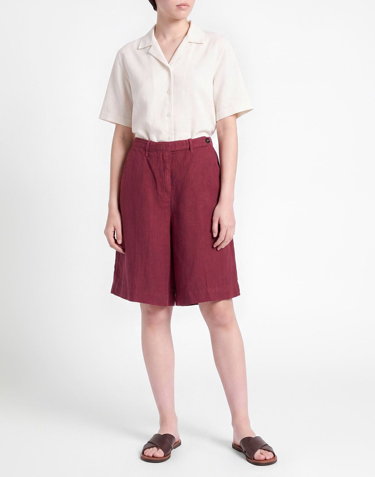 Massimo Alba Womens Shorts & Bermuda Shorts Garnet