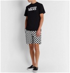 Vans - Range Checkerboard Cotton-Twill Drawstring Shorts - White