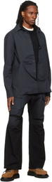 We11done Gray Knit Layered Shirt