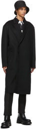 Valentino Black Technical Wool Trousers