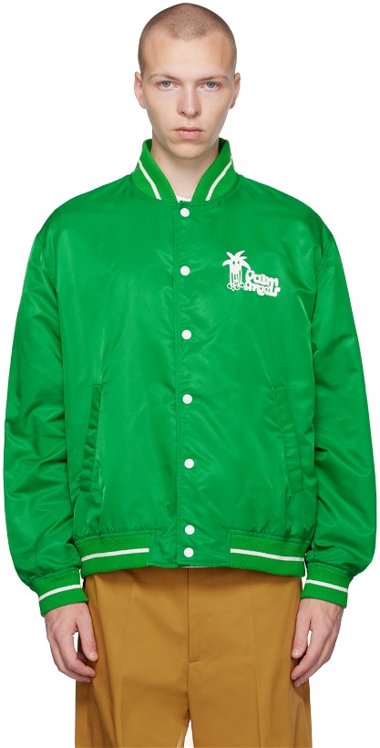 Photo: Palm Angels Green Douby Bomber Jacket