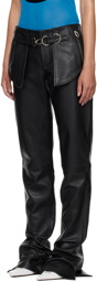Jean Paul Gaultier Black Shayne Oliver Edition Leather Pants