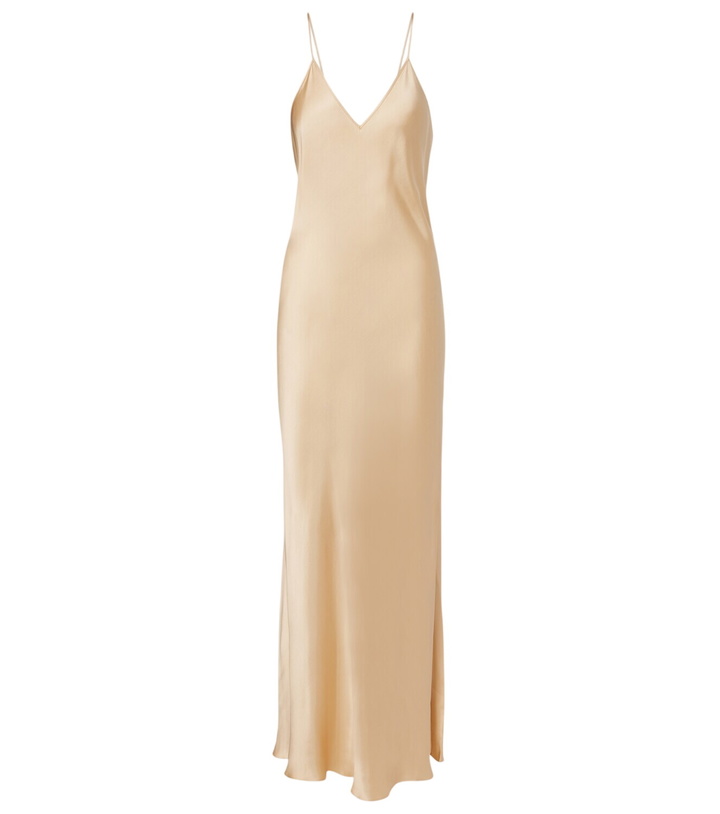 Photo: Isabel Marant Nevana satin slip dress