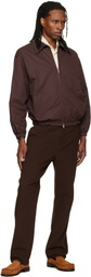 Dunst Brown Collared Blouson Jacket