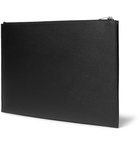 Saint Laurent - Pebble-Grain Leather Pouch - Men - Black