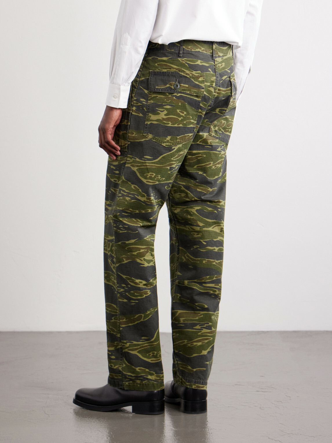 OrSlow - U.S. Army Fatigue Printed Straight-Leg Rip-Stop Cotton Trousers - Green