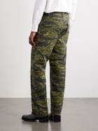 OrSlow - U.S. Army Fatigue Printed Straight-Leg Rip-Stop Cotton Trousers - Green