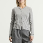 DUNST Women's Cardigan in Melange Grey