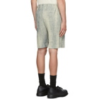 Homme Plisse Issey Miyake Off-White MC June Network Check Shorts