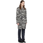 Dries Van Noten Black and White Zebra Coat