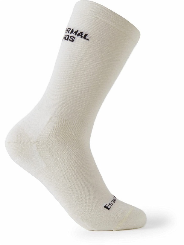 Photo: Pas Normal Studios - Essential Merino Wool-Blend Socks - White