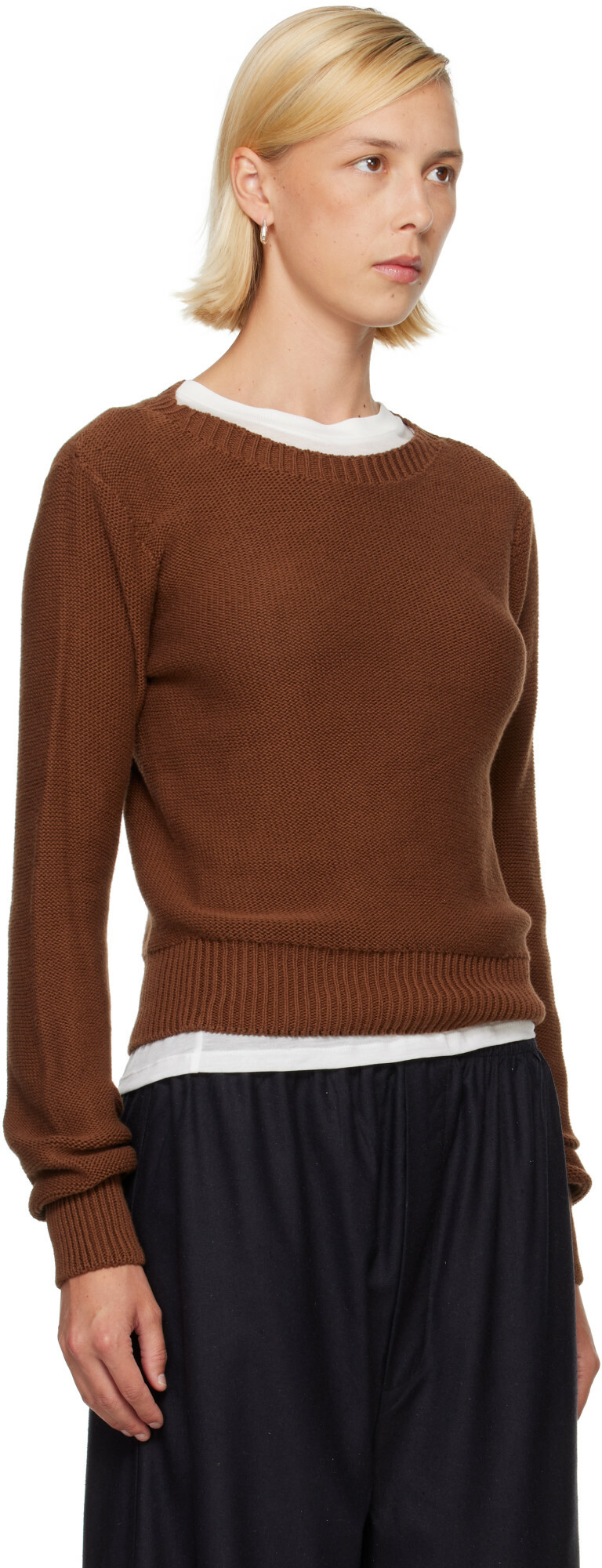 Baserange Brown Tier Sweater