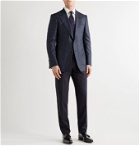 TOM FORD - Shelton Slim-Fit Puppytooth Wool, Mohair and Silk-Blend Blazer - Blue