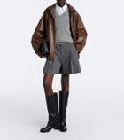 Brunello Cucinelli Monili leather knee-high boots