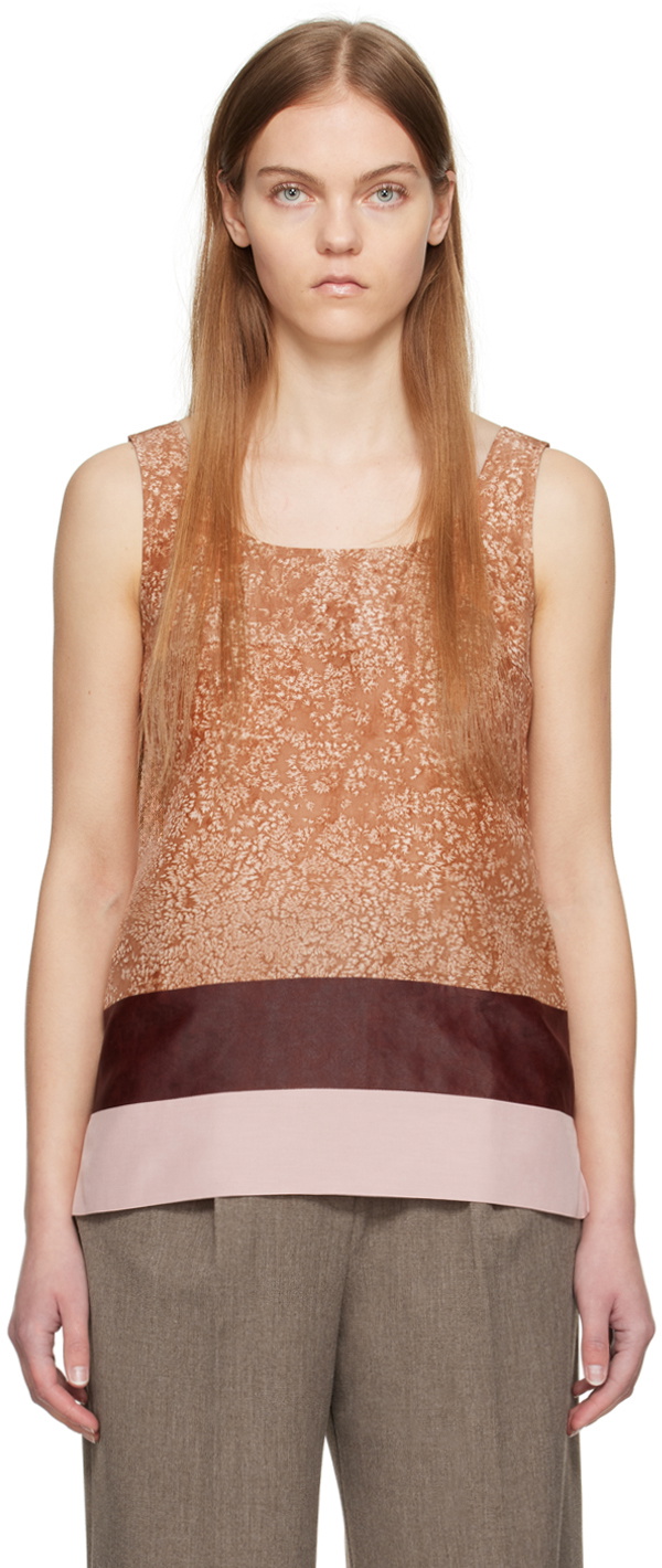 UMBER POSTPAST Orange Hand-Dyed Camisole