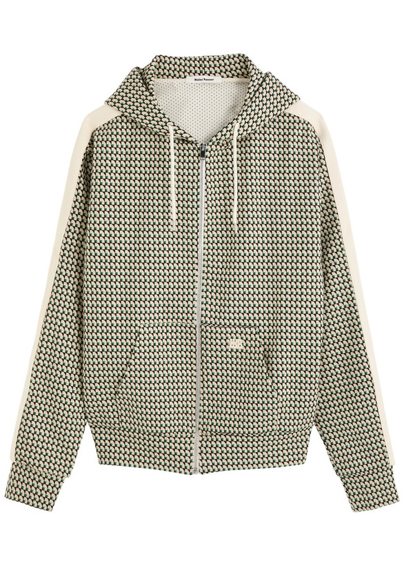 Photo: Wales Bonner Power Hooded Cotton-blend Sweatshirt Multicoloured 1