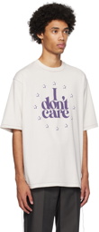 UNDERCOVER Beige 'I Don't Care' T-Shirt