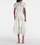 Oscar de la Renta Guipure lace midi dress