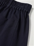 Odyssee - Armis Wide-Leg Cotton-Blend Twill Trousers - Blue