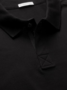 MONCLER - Cotton-Piqué Polo Shirt - Black