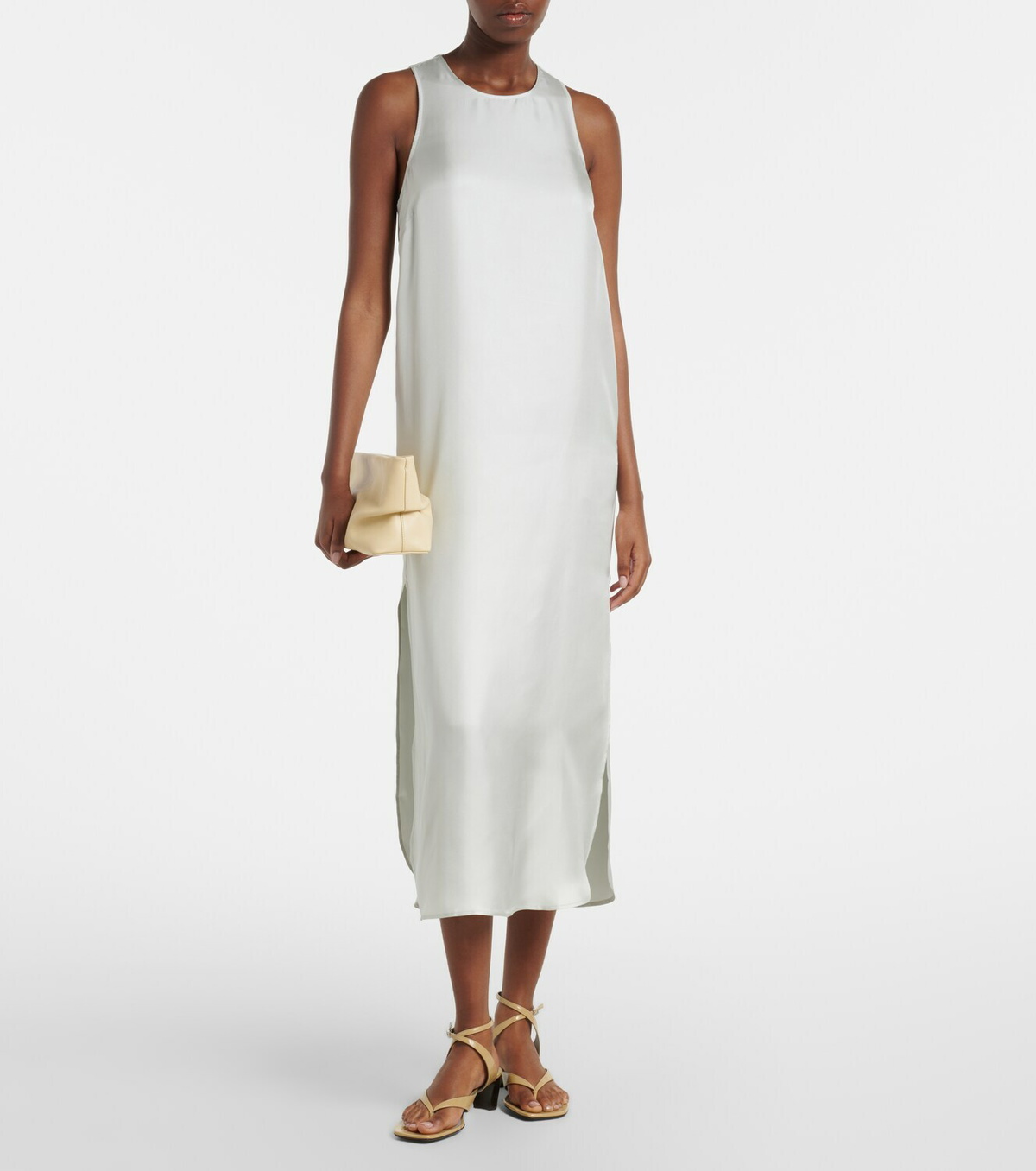 Loulou de Saison Paloma silk satin maxi dress