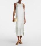 Loulou de Saison Paloma silk satin maxi dress