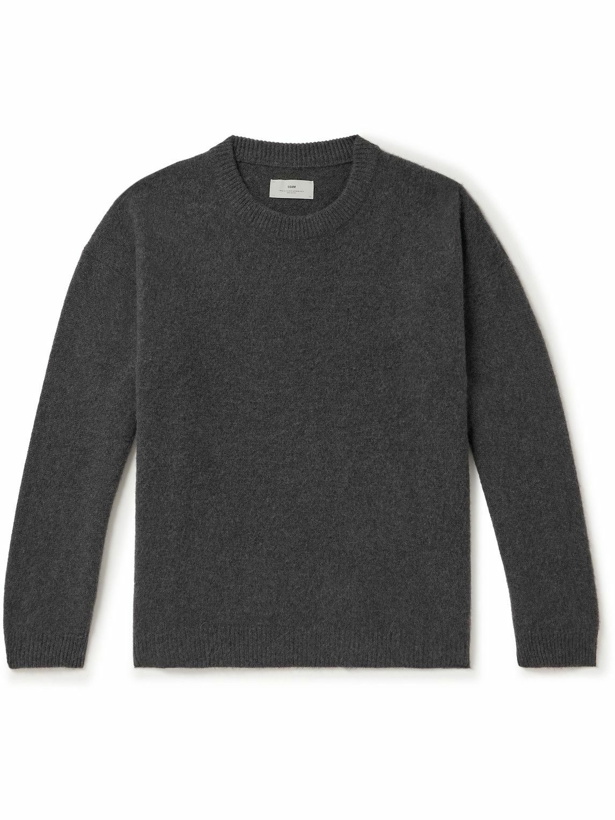 Photo: SSAM - Brushed Cashmere Sweater - Gray