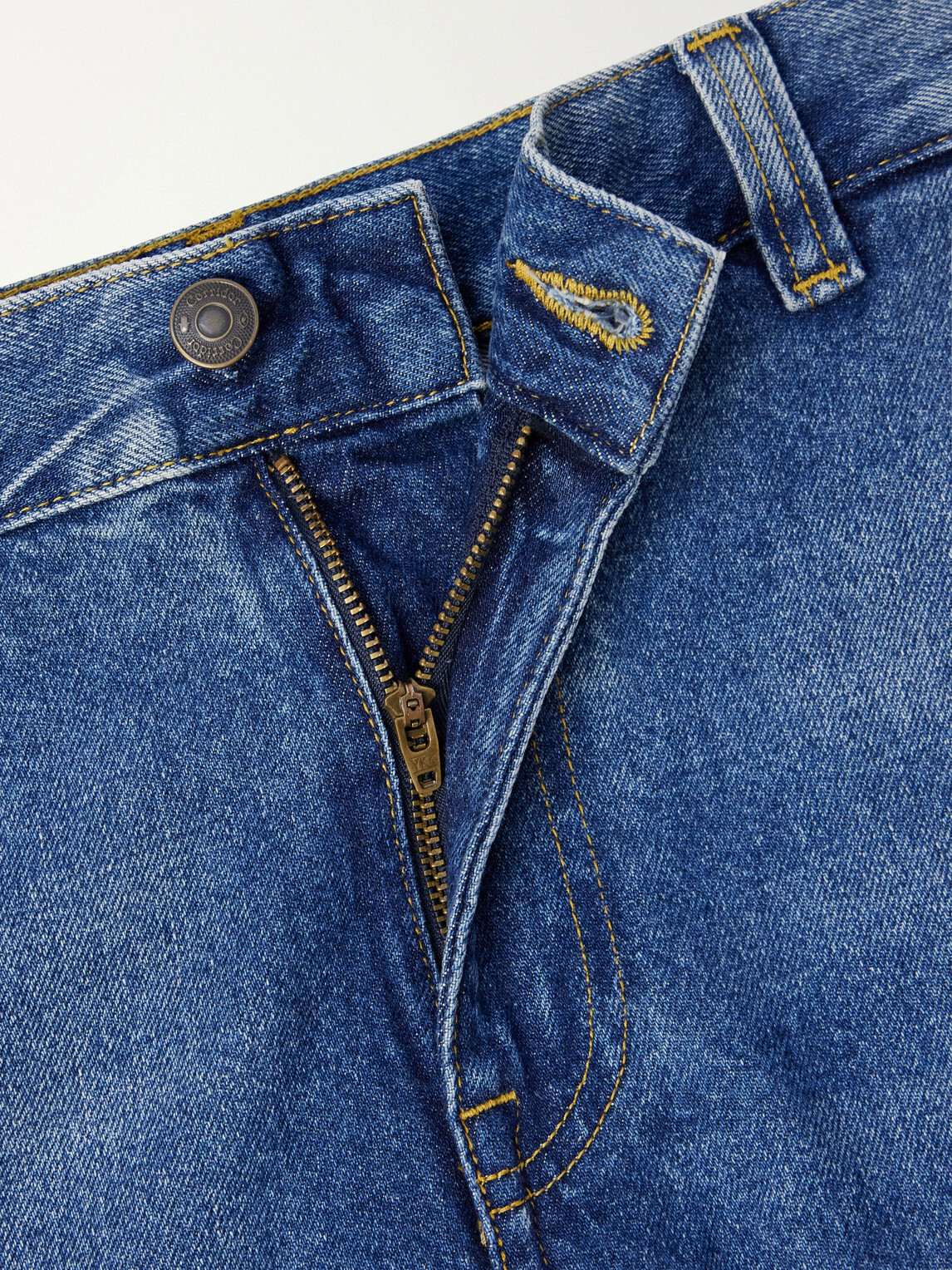 Corridor - Straight-Leg Double-Knee Jeans - Blue