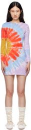 The Elder Statesman Multicolor Nova Spin Minidress