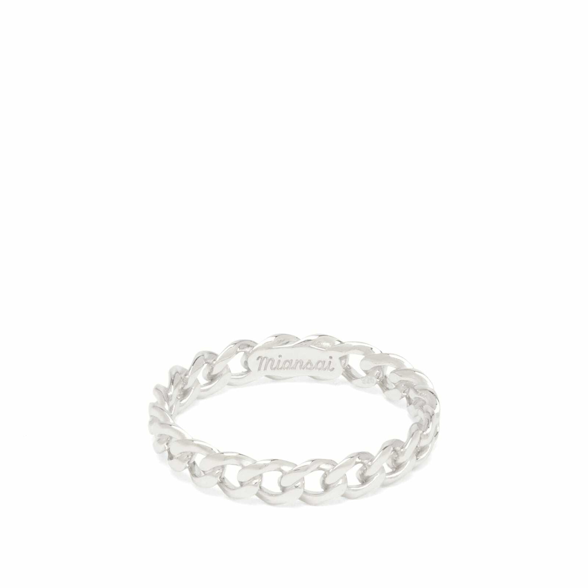 Miansai Men's Cuban Link Ring in Silver